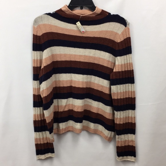 Madewell Striped Evercrest Turtleneck Sweater - Picture 2 of 8